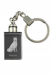 Art-Dog Shiba Inu kristály kulcstartó kutya kulcstartó fényképpel megvilágított (5055882426917)