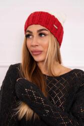 Kesi Paris polár sapka K212 ecru+bordó