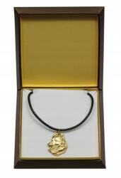 Art-Dog Belga juhászkutya aranyozott nyaklánc medál kutyával díszdobozban (5906111284504)