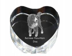 Art-Dog Berni pásztorkutya kristály szív, dísz kutya fotó ajándéktárgy (5055882445055)
