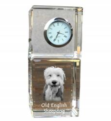 Art-Dog Juhász óangol kristály asztali óra az Ön fényképével (5055882417137)