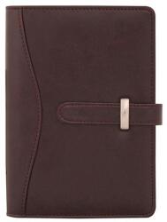 Saturnus Gyűrűs kalendárium SATURNUS M437 fehér lapos sötétbarna műbőr 2026 (SM437-001) - robbitairodaszer