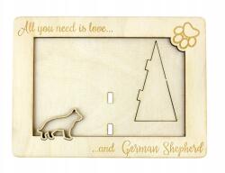 Art-Dog Német juhászkutya gravírozott képkeret kutyával, kutya neve (5906111215683)