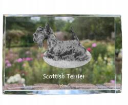 Art-Dog Skót terrier kutya kép kristályban, emléktárgy, trófea, köszönetajándék (5055882466340)