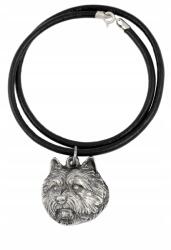 Art-Dog Norwich terrier nyaklánc kutyával, szíjas medál, medál (5906111281251)