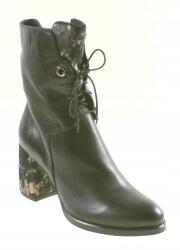 Simen Simeny 2877A Bokacsizma, Size 41, fekete, valódi bőr, 8cm sarokmagasság (2877A)