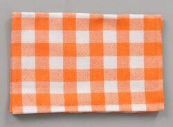 Profod Pamut kendő KARIN - Narancssárga / fehér (P234591)