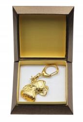 Art-Dog Cseh terrier aranyozott kutya kulcstartó díszdobozban, kulcstartó (5906111205967)