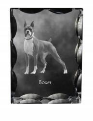 Art-Dog Boxer kutya kép díszes kristályban, ajándéktárgy, lakásdekoráció (5055882447578)