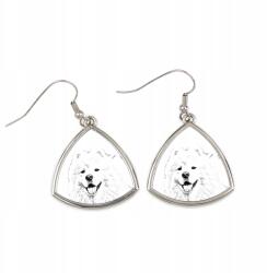 Art-Dog Szamojéd háromszög alakú lógós fülbevaló kutyával, fényképpel, személyre szabható (5055882474888)