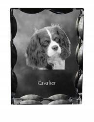 Art-Dog Cavalier King Charles spániel kutya kép díszes kristályban, ajándéktárgy (5055882448094)
