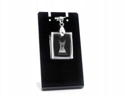 Art-Dog Meztelen mexikói kutya kristály medál szíjjal, nyaklánc fotó (5055882439511)