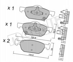 Metelli Fékbetét honda accord 08- Metelli 22-0866-0