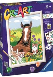 Ravensburger Fesd számok szerint CreArt Ló és kiscicák (235728)