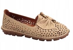 VENEZIA Mokaszin félcipő Venezia E136LEBEOBM029 37 Bézs bőr masnival (E136LEBEOBM029)