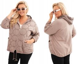 Kesi Női pulóver Plus Size pamut cipzáras fango (5907302142108)