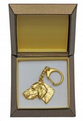 Art-Dog Weimari vizsla aranyozott kutya kulcstartó díszdobozban, kulcstartó (5906111205165)