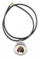 Art-Dog Bloodhound szíjas medál geometrikus kutyával, nyaklánc (5056739230510)