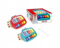 Artyk Dino zongora babáknak 12m+ színes zenélő játék csörgő (365532Aleksiazka)