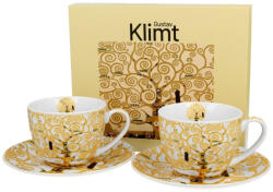 Életfa Ecru - 2 darabos cappuccinós csészékészlet (3957263)