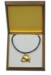 Art-Dog Staffordshire Bull Terrier aranyozott kutya nyaklánc díszdobozban (5906111285327)