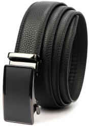  Nordee BA003 férfi fekete autómata csatos bőr öltöny öv 115 x 3.5 cm (58961)