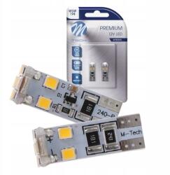 m-tech W5W Led Helyzejő Fény 12V Canbus Premium Izzók T10 Fehér 194