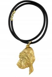 Art-Dog Bloodhound aranyozott kutya nyaklánc, szíjas medál (5906111286164)