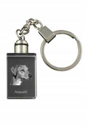Art-Dog Afrikai agár, Azawakh kristály kulcstartó kutya kulcstartó fényképpel (5055882427006)