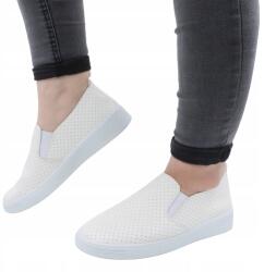  Női bebújós tornacipő ökobőr áttört könnyű sportcipő 830 r40 (830)