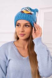 Kesi Női sapka Bagoly K340, türkizkék