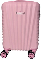 Leonardo Da Vinci rózsaszín, keményfalú kabinbőrönd 40 cm (LDV-6067-16-ROZSASZIN)