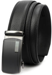  Nordee BA005 férfi fekete autómata valódi bőr alkalmi öv 130 x 3, 5 cm (58972)