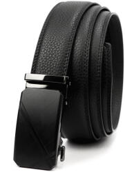  Nordee BA004 férfi fekete autómata marhabőr öv 120 x 3, 5 cm (58966)