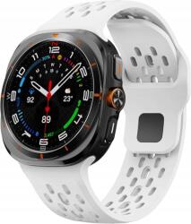 Szilikon Szíj Galaxy Watch Ultra Karórához 47MM Fehér (6910868467577)