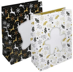 Creative Dísztasak CREATIVE Special XL 33x45x16 cm karácsonyi színes fényes szalagfüles (71291) - papir-bolt