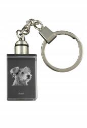 Art-Dog Pumi kristály kulcstartó kutya kulcstartó fényképpel megvilágított (5055882428409)