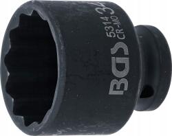 BGS technic Tizenkétszögletű ütvecsavarozó dugókulcs 12, 5 mm (1/2") 34 mm, Bgs 5314 (5314)