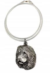 Art-Dog Kaukázusi juhászkutya nyaklánc kutyával, ezüst kígyó lánc medál (5906111283262)