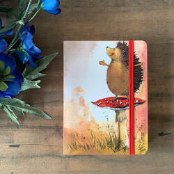 ALEX CLARK ART Jegyzetfüzet Alex Clark, vonalas, 14x10, 5cm, 160 oldal, gumis, süni gombán (SCN27)