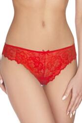 Ewana 60 varrat nélküli csipkés brazil bugyi, piros, S
