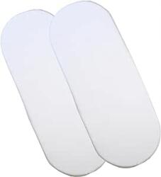  Gyereklepedő Kiságyba, Bölcsőbe, Babakocsiba 2DB 38x77 Fehér Pamut (6912365895716)