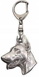Art-Dog Doberman kutya kulcstartó, kulcstartó karabinerrel, medál (5906111201884)