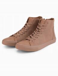 Ombre Magasszárú férfi tornacipő matt textúrával világosbarna V3 OM-FOTH-0185 r 45 (167586)