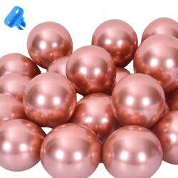  Rózsaszín Arany Lufik Fémezett Születésnap Esküvő Party Dekoráció 50 Db