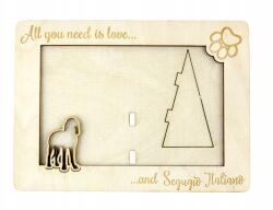 Art-Dog Üldöző olasz gravírozott képkeret kutyával, kutya neve (5906111217243)