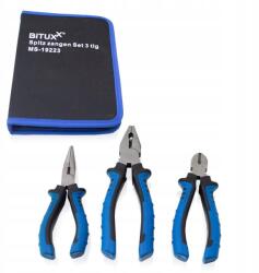 Bituxx 3 db-os univerzális fogó készlet oldalvágó félkör alakú fogó (HD19223)