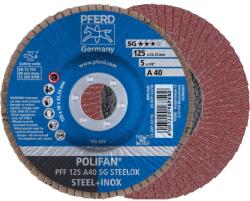 Pferd Polifan PFF 125 A 40 SG STEELOX lamellás csiszoló korong, 125mm, 10 db (67604125)