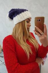 Kesi Milano polár sapka K203 sötét lila+ecru