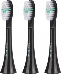 happybrush Fogkefefejvégek Happy Brush 3 db, fekete (039-74)